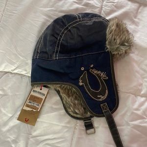 True Religion helmet canvas hat